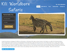 Tablet Screenshot of kili-worldborn-safaris.com